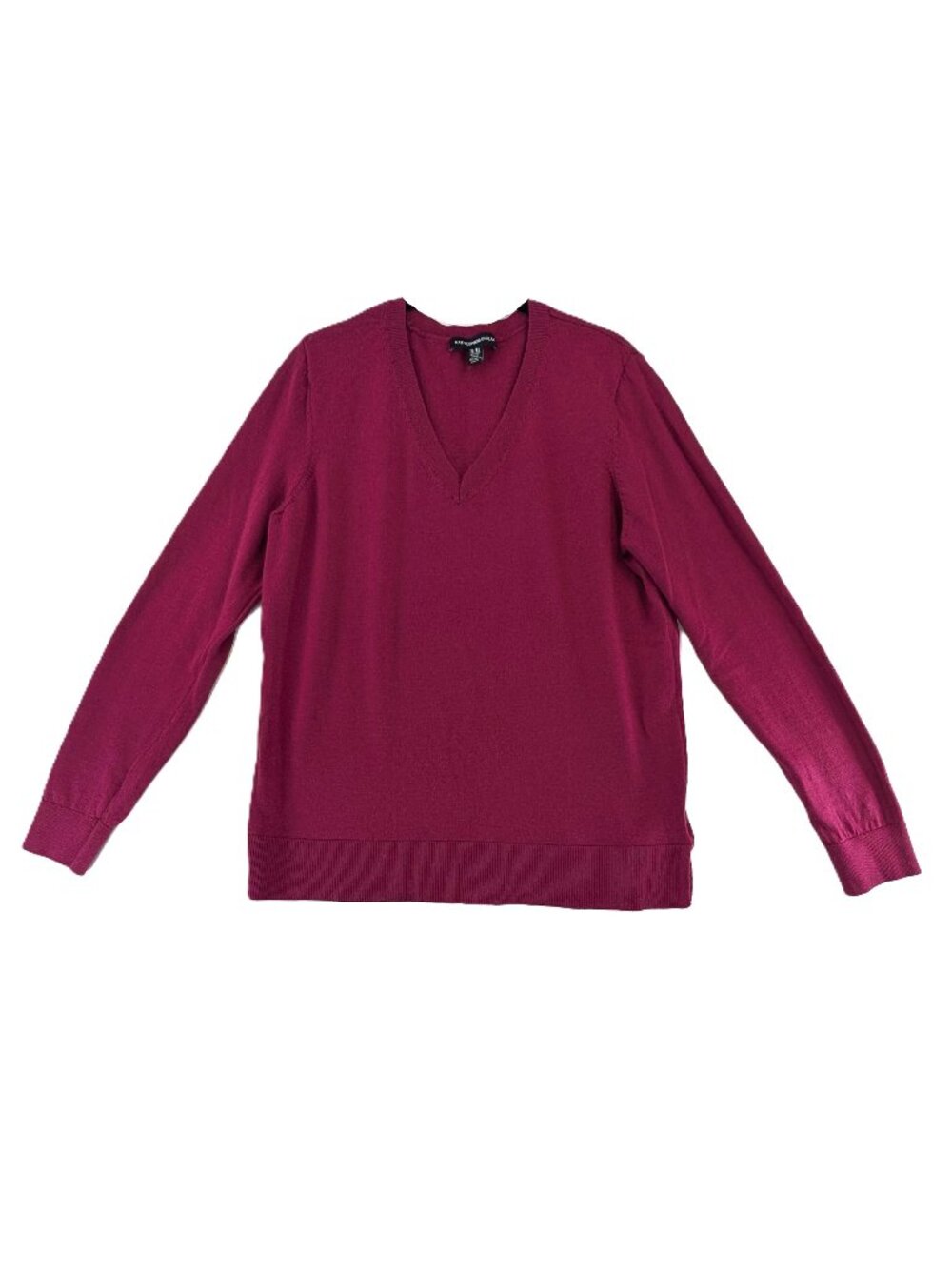 Katherine Barclay Tunic Sweater Womens Size XL Merino Wool Magenta Violet Purple